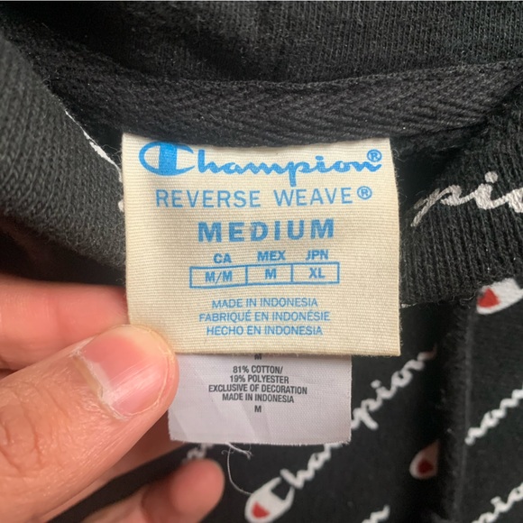 Champion Reverse Weave Medium Black Great Condition - Picture 2 of 6